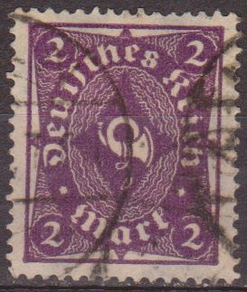 Alemania 1922 Scott 185 Sello º Post Horn 2 Deutsches Reich Allemagne Duitsland Germania Germany Alemagne Deutschland